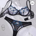 Floral mesh pushup set.