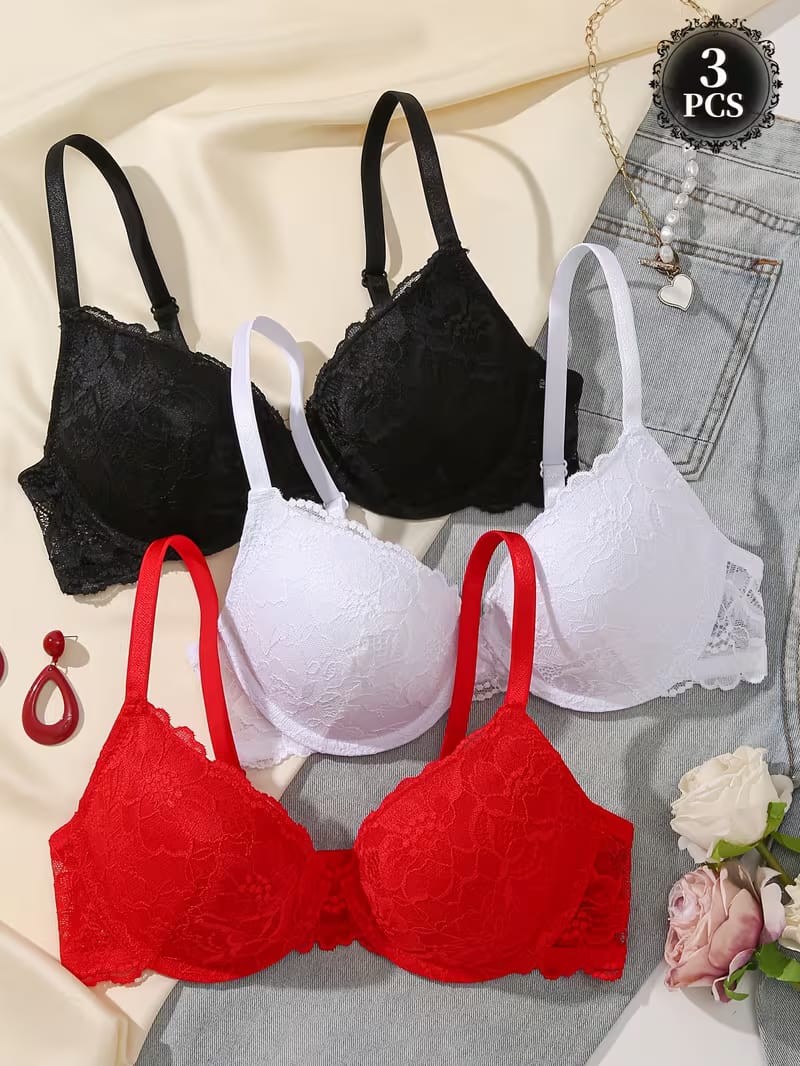 Anti sagging push up bra(Pack of 3).