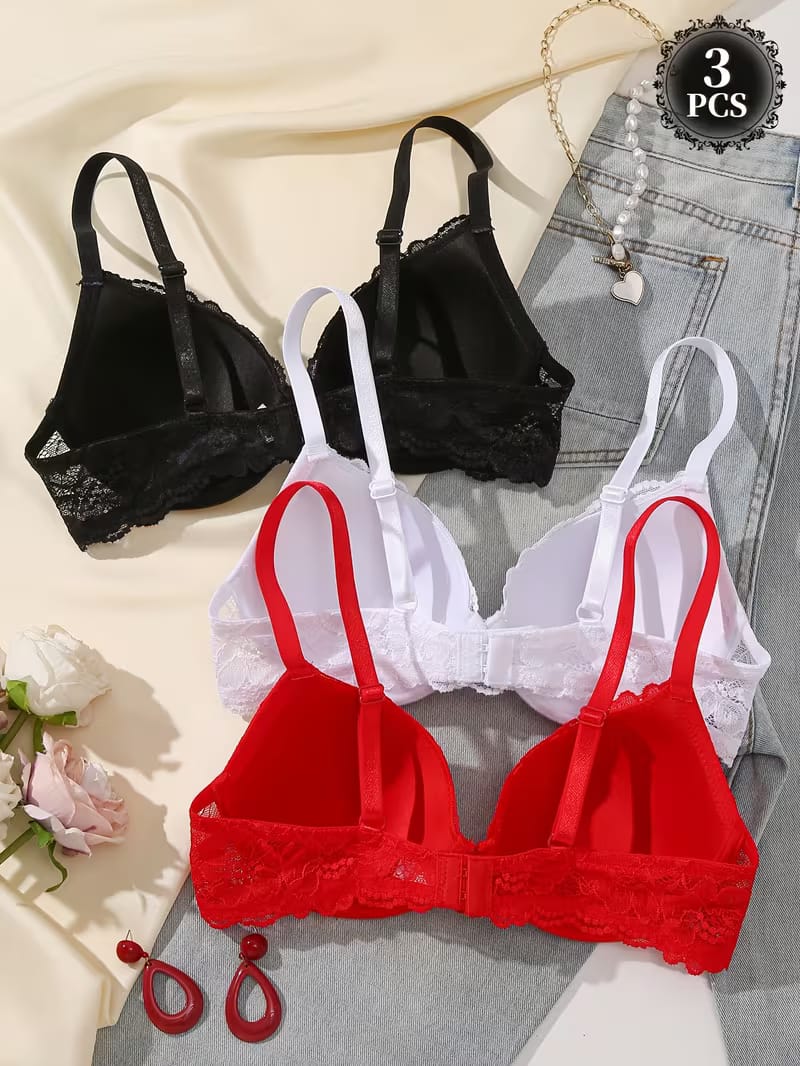 Anti sagging push up bra(Pack of 3).