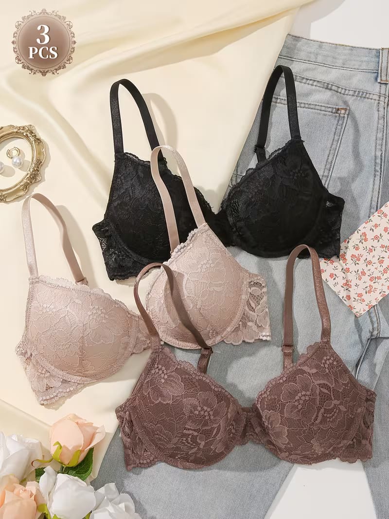 Anti sagging push up bra(Pack of 3).